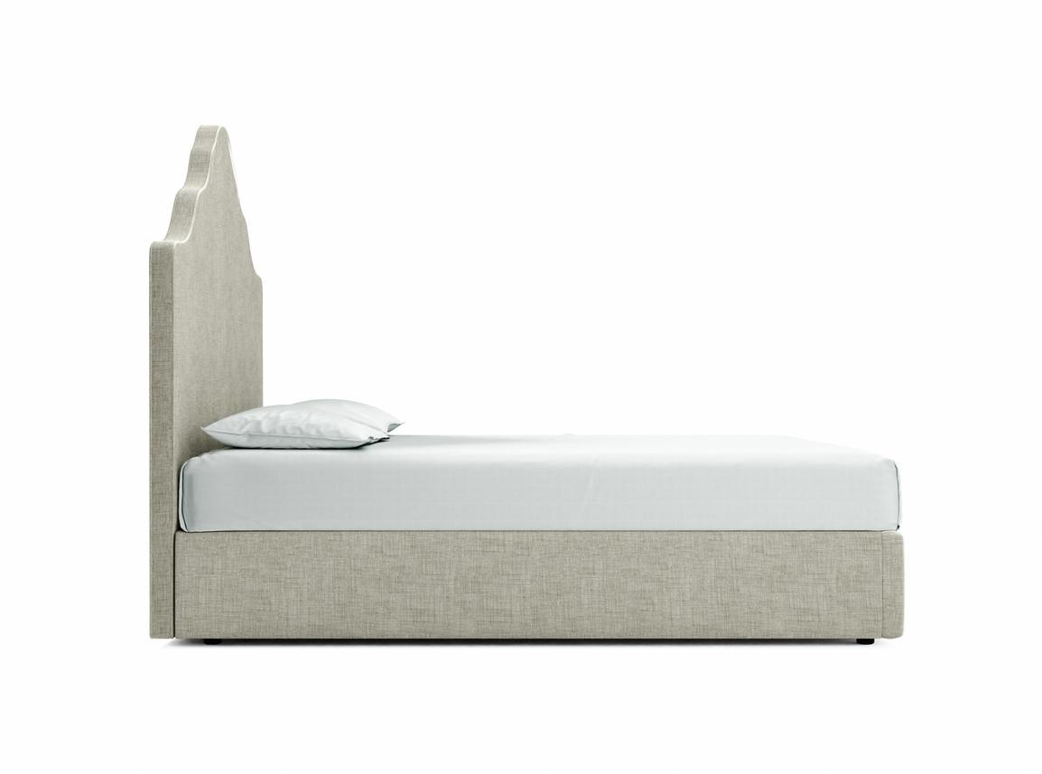 Rose King Size Ottoman In Dove fabric
