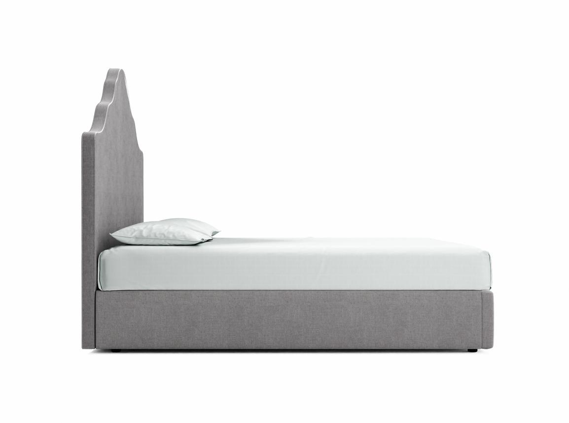 Rose King Size Ottoman In Rock fabric