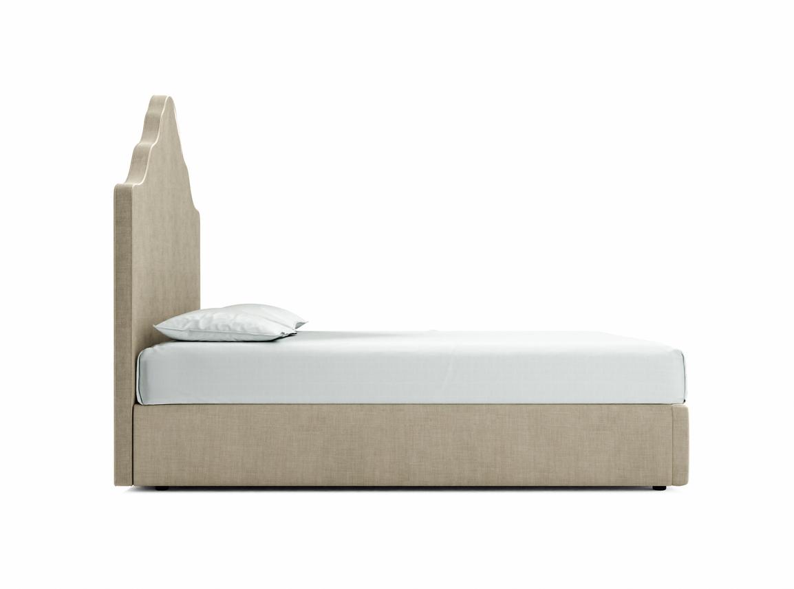 Rose King Size Ottoman In Wheat fabric