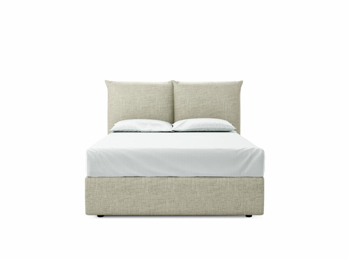 Willow Double Ottoman In Dove fabric