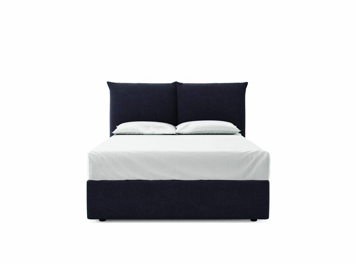 Willow Double Ottoman In Midnight fabric