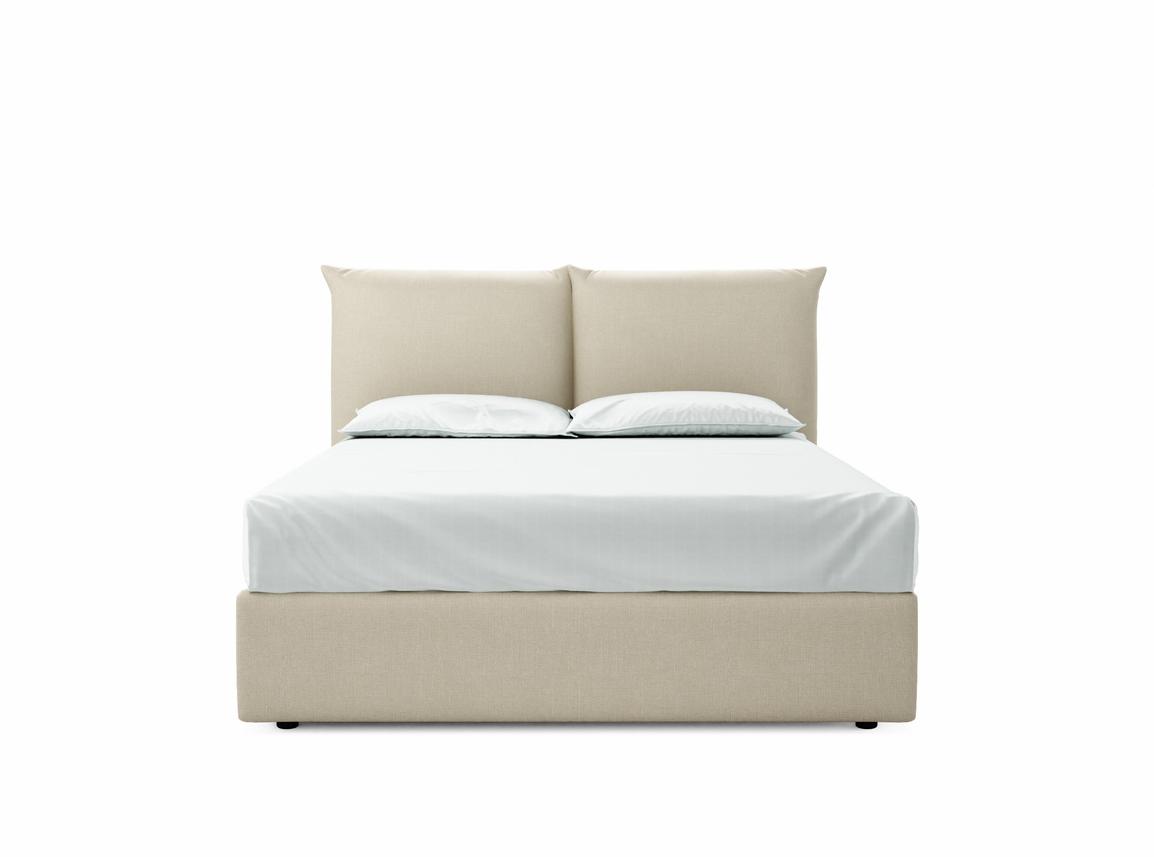 Willow King Size Ottoman In Oatmeal fabric