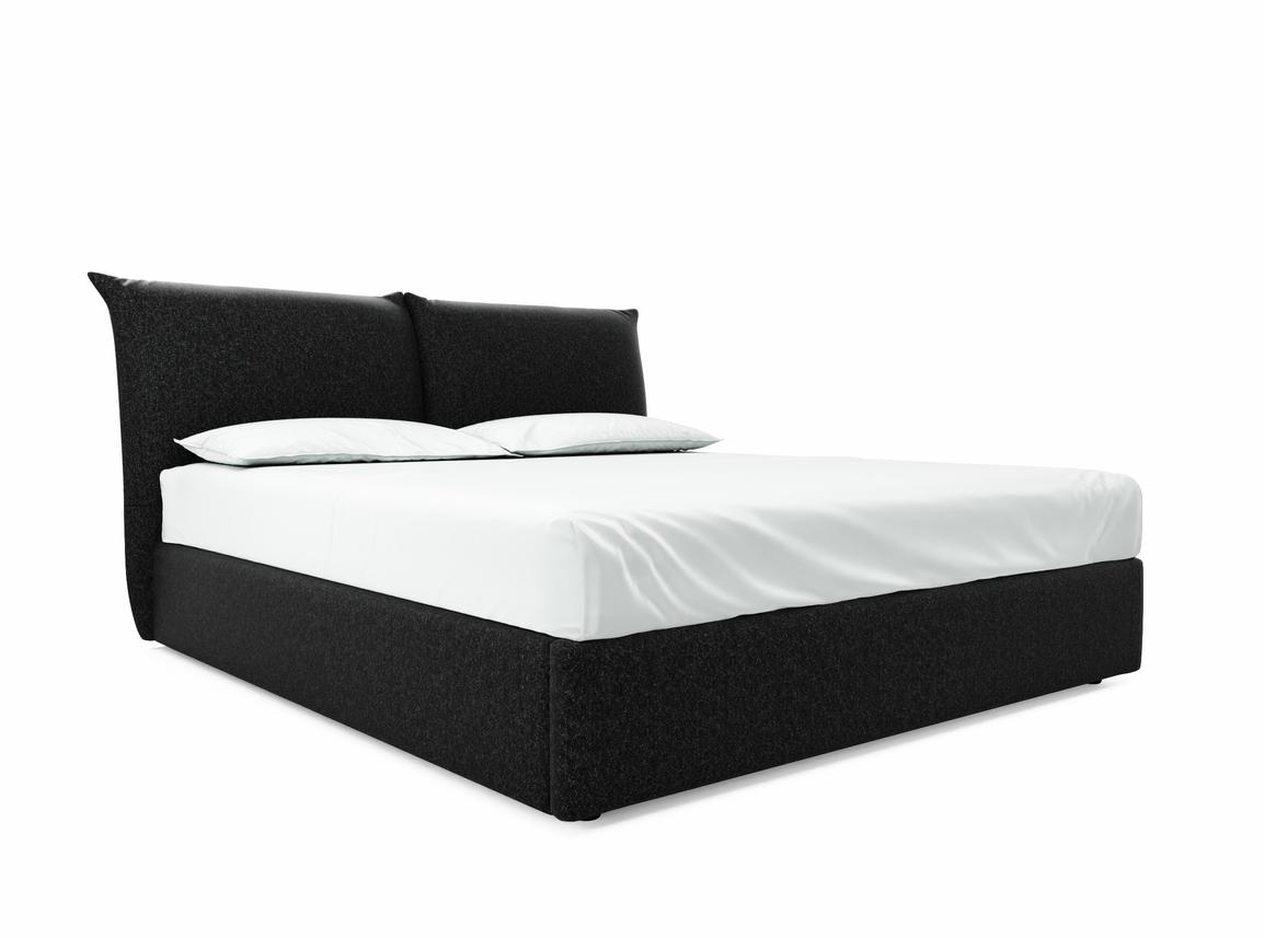 Willow Super King Size Ottoman In Coal fabric