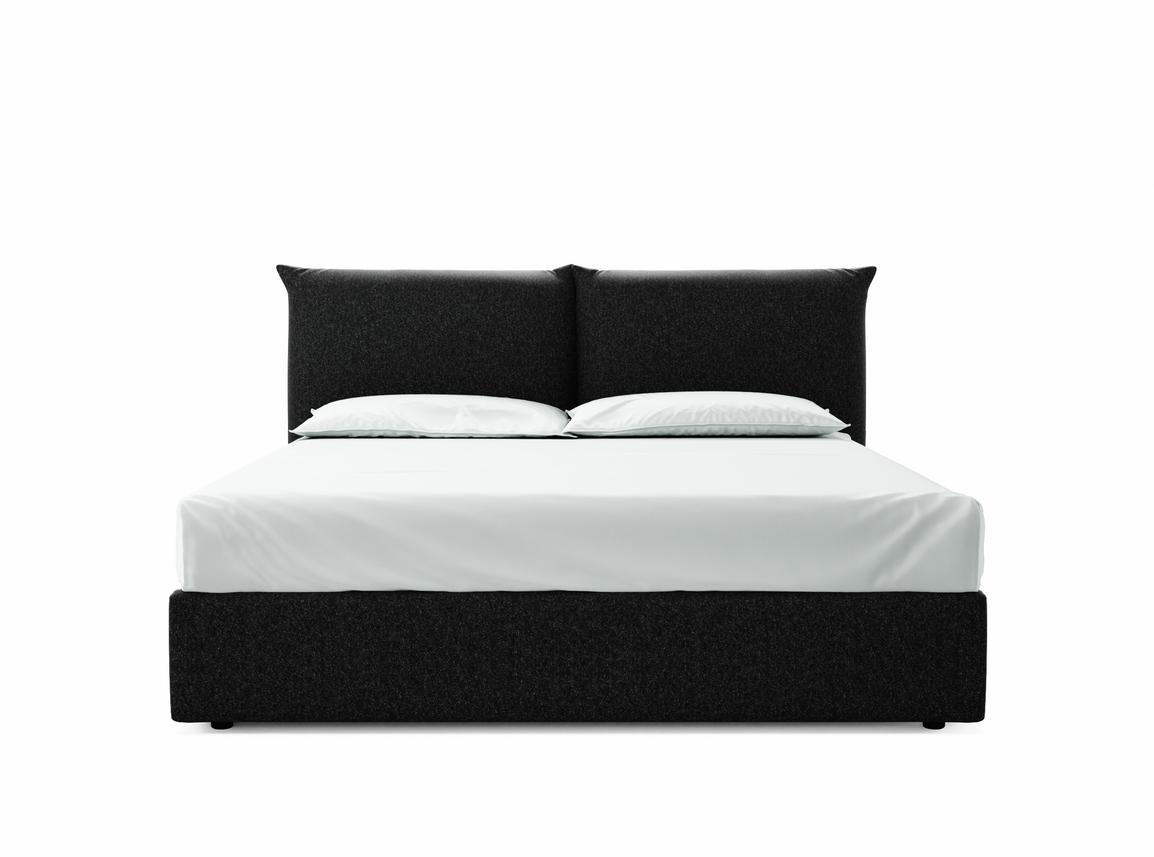 Willow Super King Size Ottoman In Coal fabric