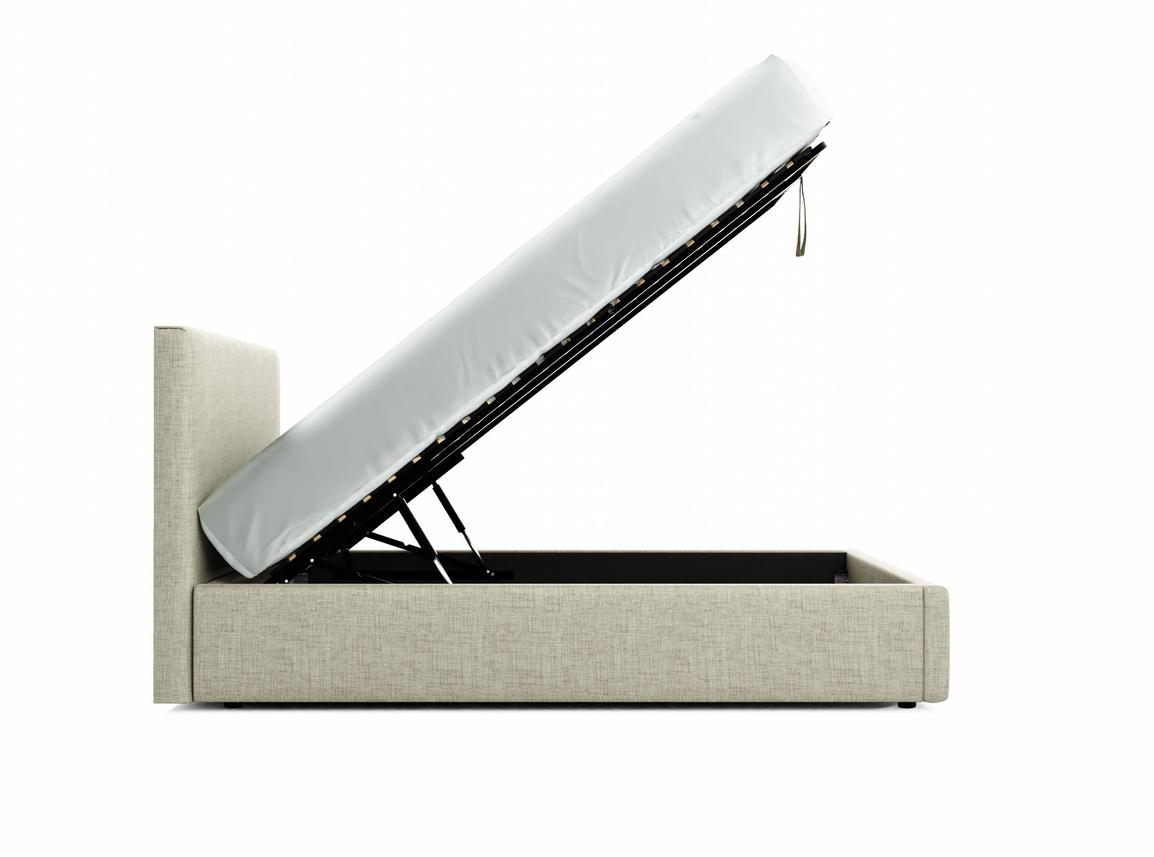 Burdock Double Ottoman In Dove fabric