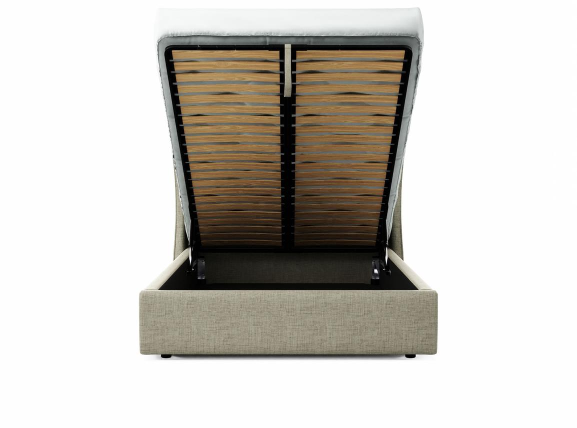 Camelia Double Ottoman In Dove fabric
