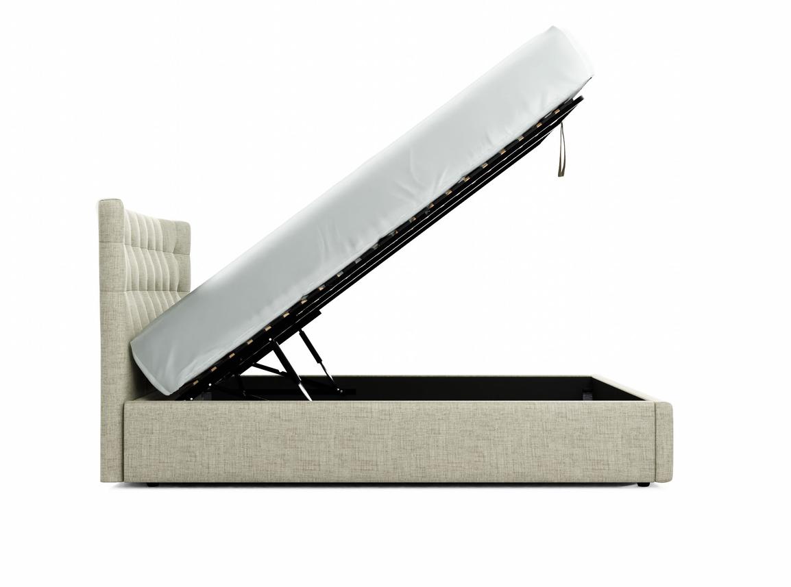 Daisy King Size Ottoman In Dove fabric