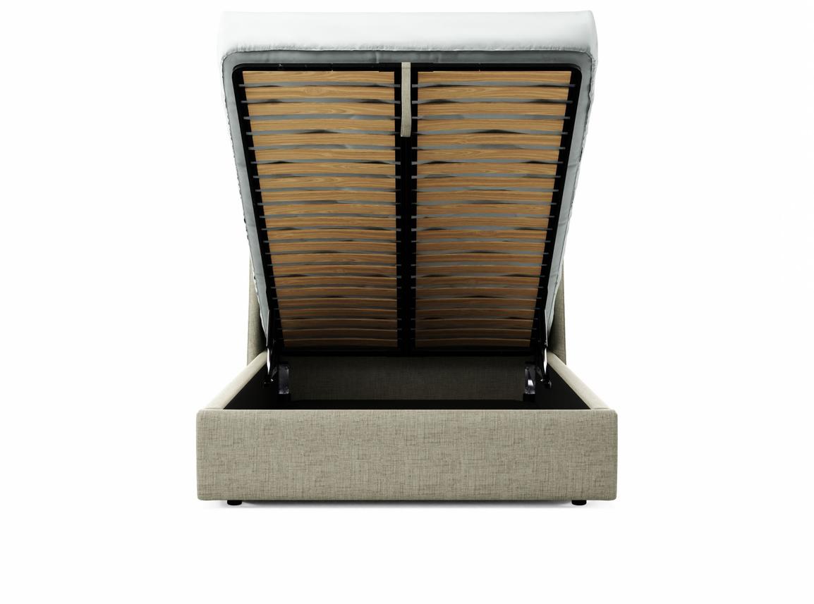 Holly Double Ottoman In Dove fabric