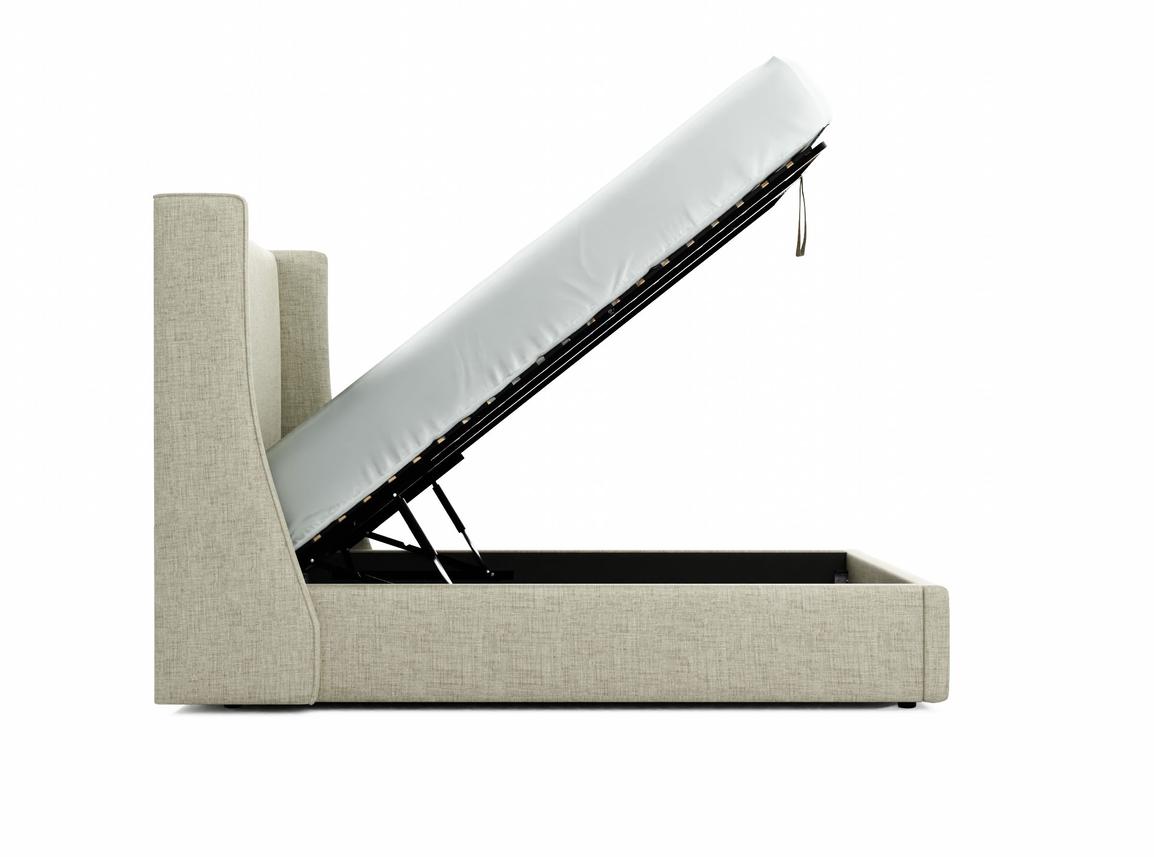 Holly Double Ottoman In Dove fabric