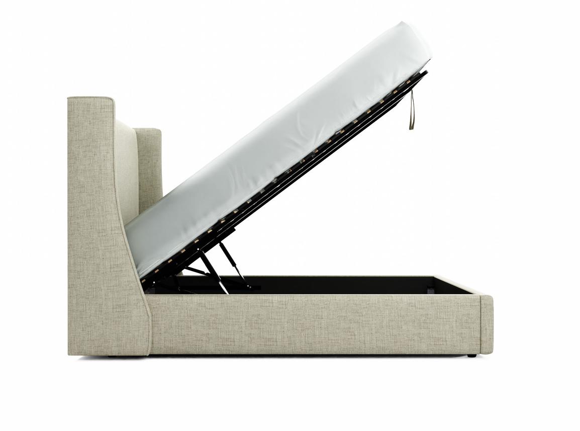 Holly King Size Ottoman In Dove fabric