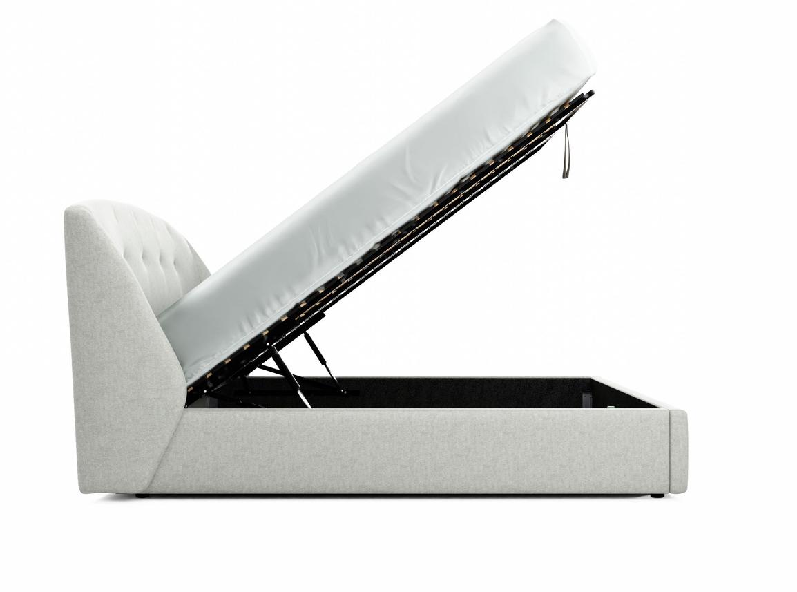 Jasmine Super King Size Ottoman In Barium fabric