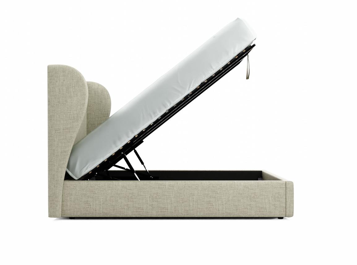 Lupin Double Ottoman In Dove fabric