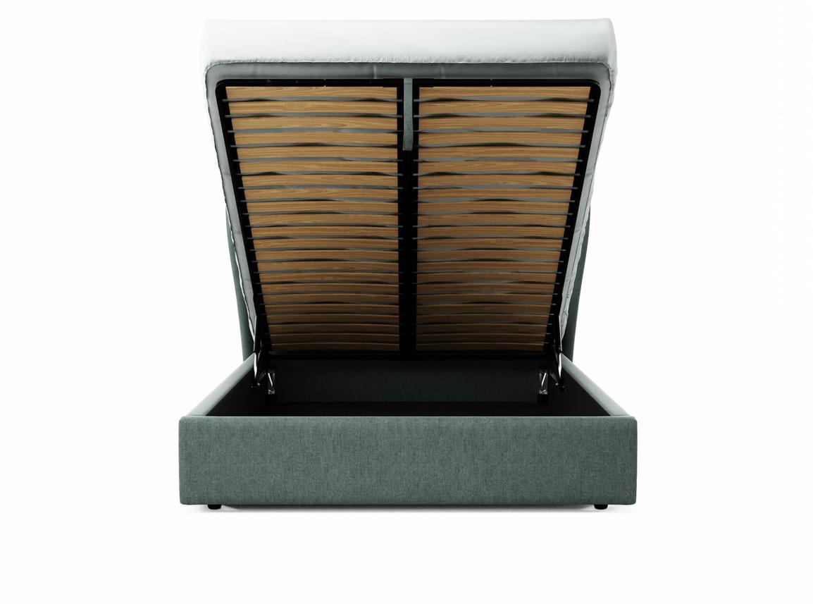 Lupin King Size Ottoman In Thistle fabric