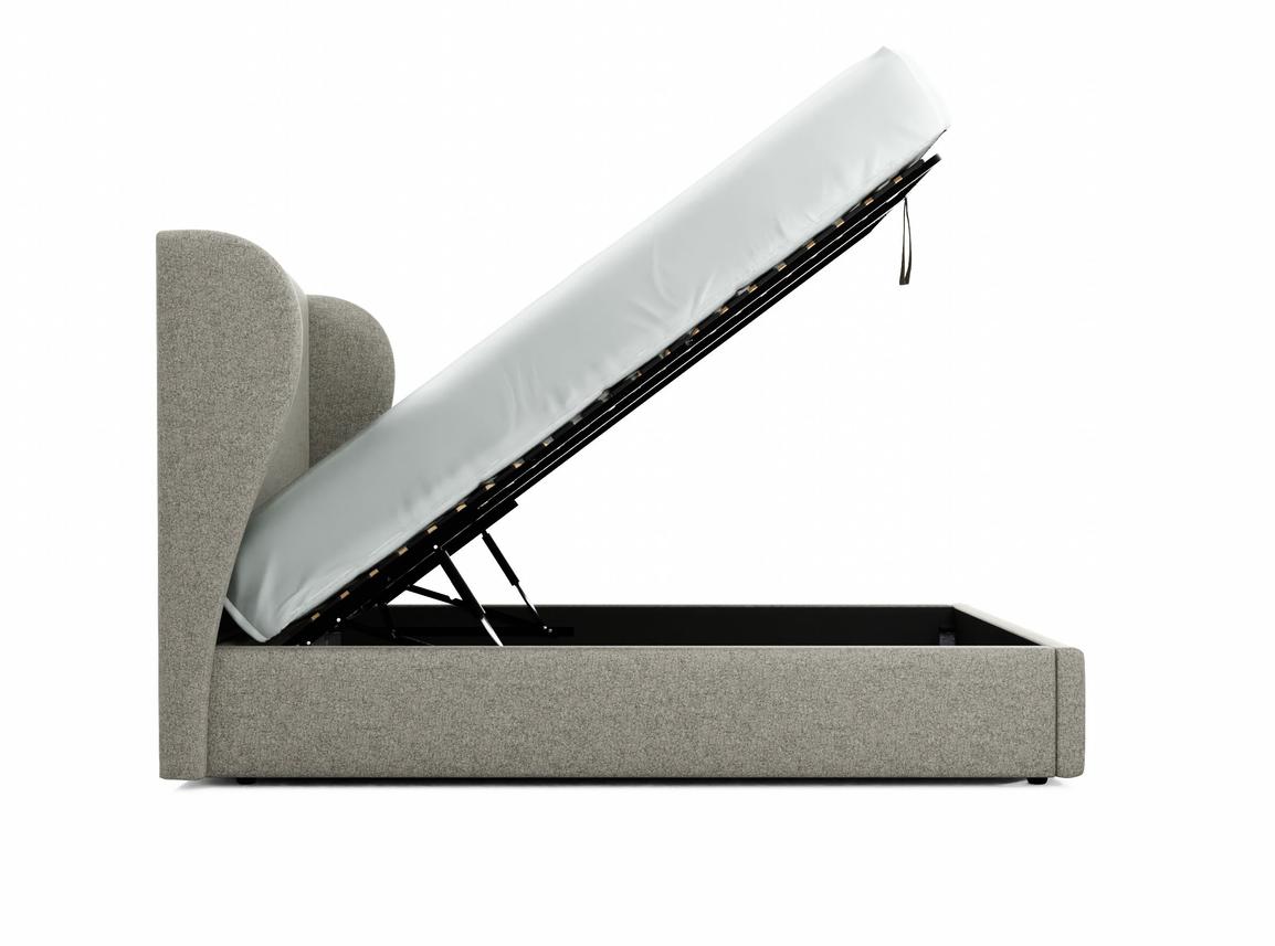 Lupin King Size Ottoman In Feather fabric