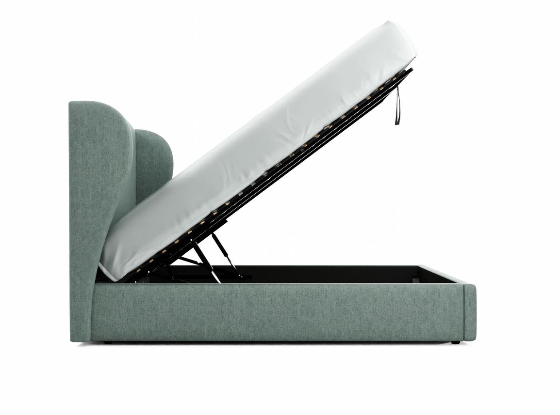 Lupin King Size Ottoman In Thistle fabric