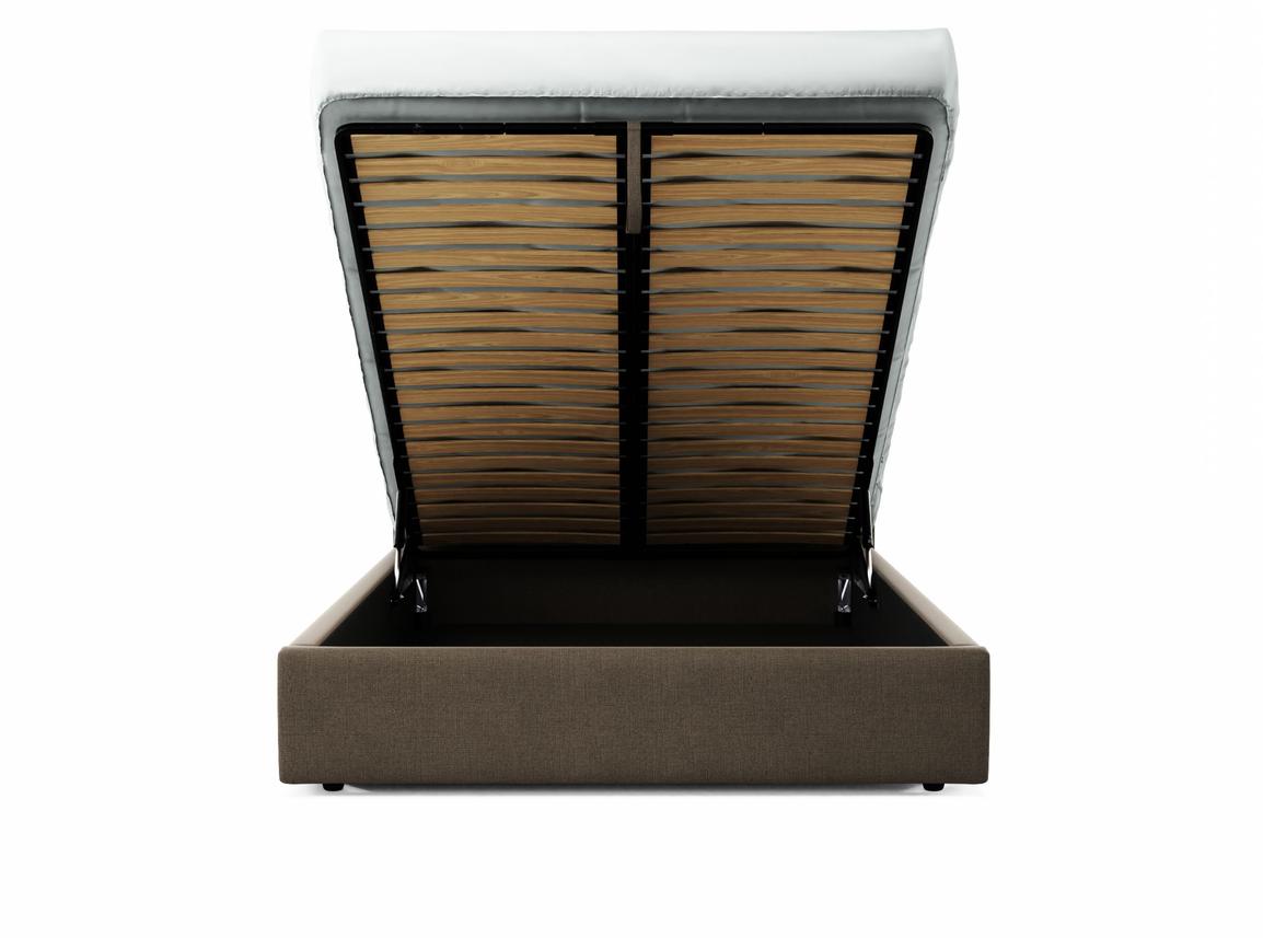 Primrose King Size Ottoman In Truffle fabric