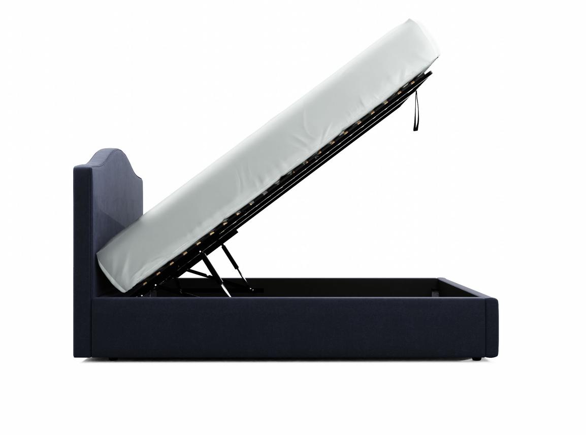 Primrose King Size Ottoman In Midnight fabric