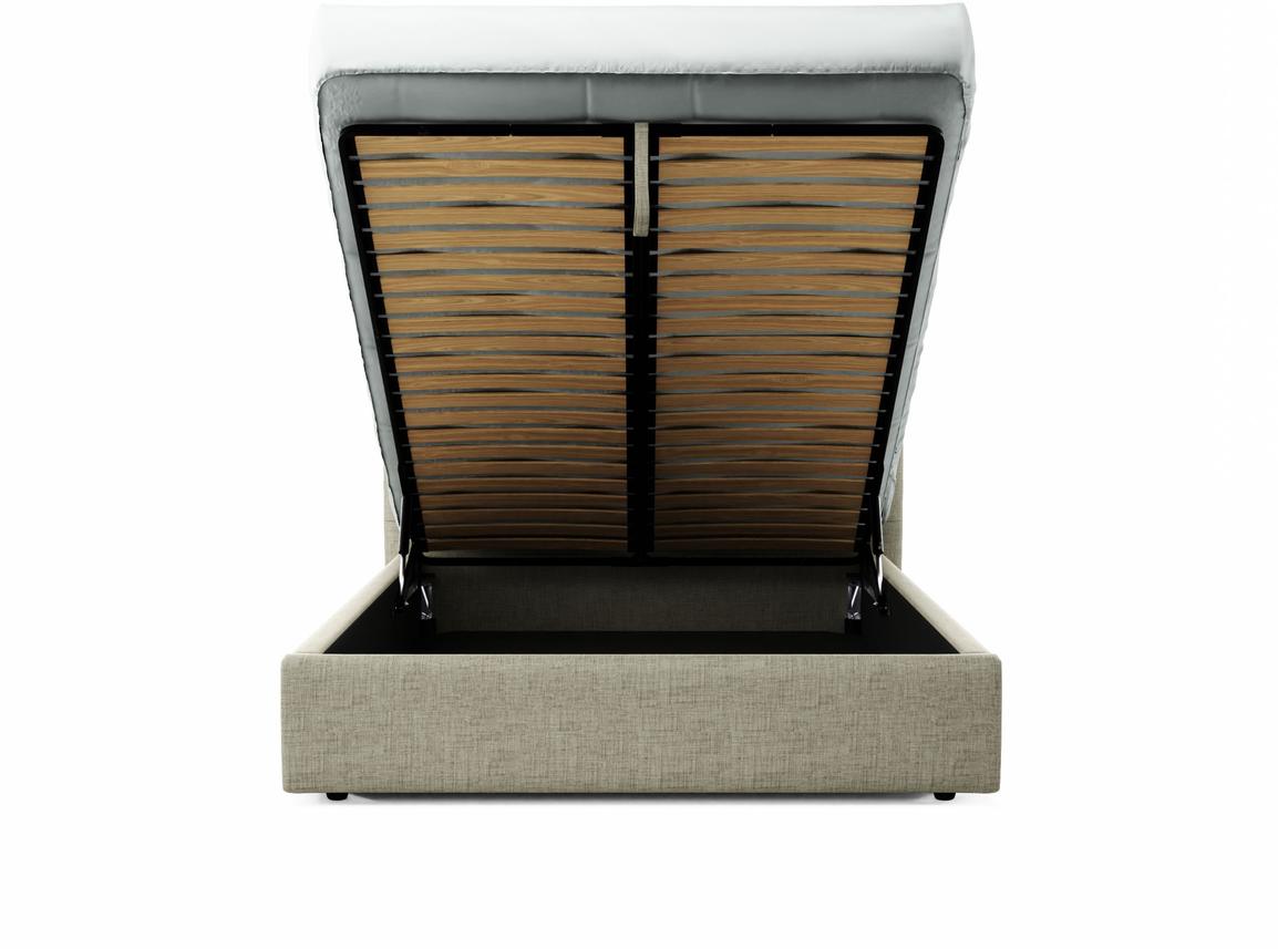 Willow King Size Ottoman In Dove fabric