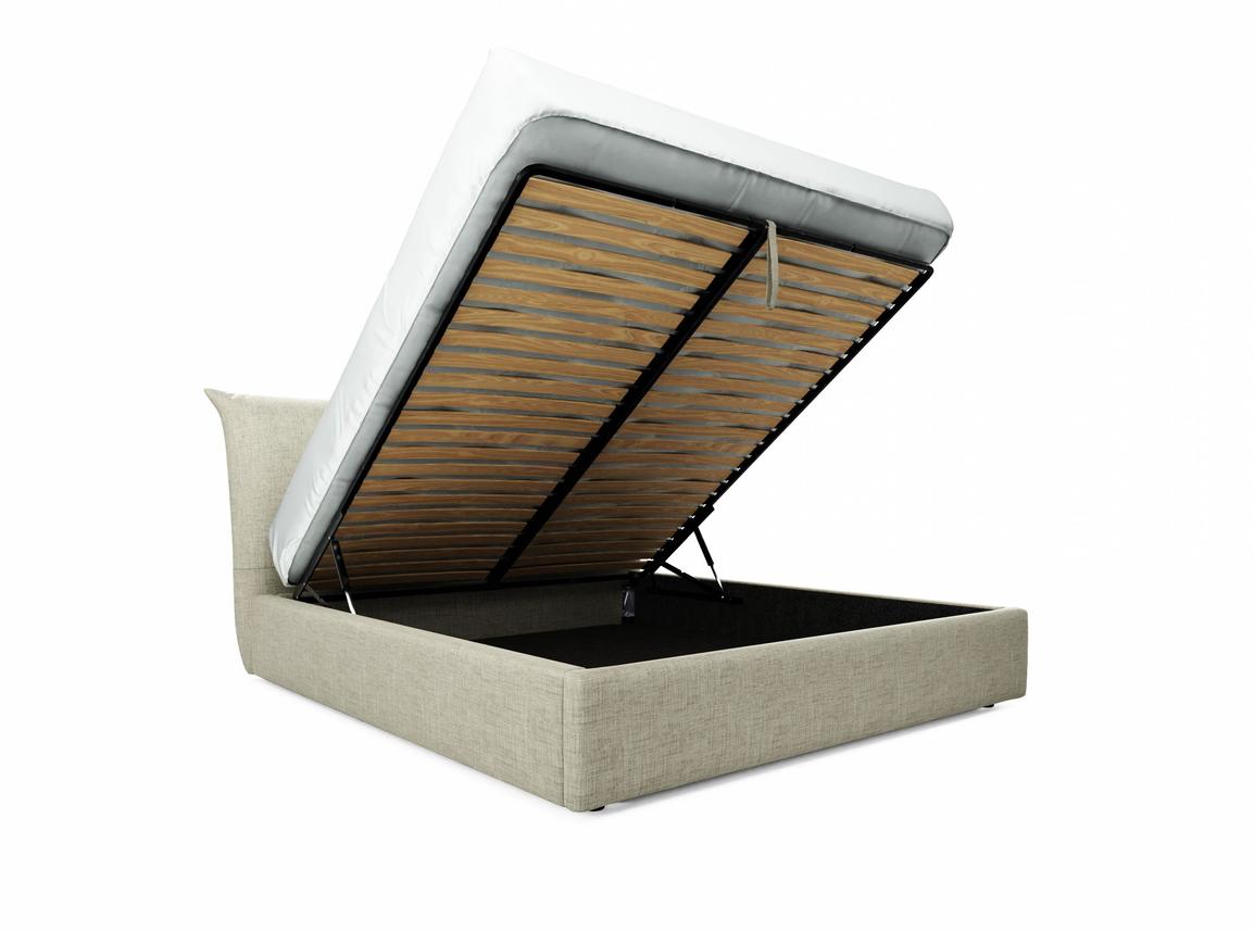 Willow Super King Size Ottoman In Dove fabric