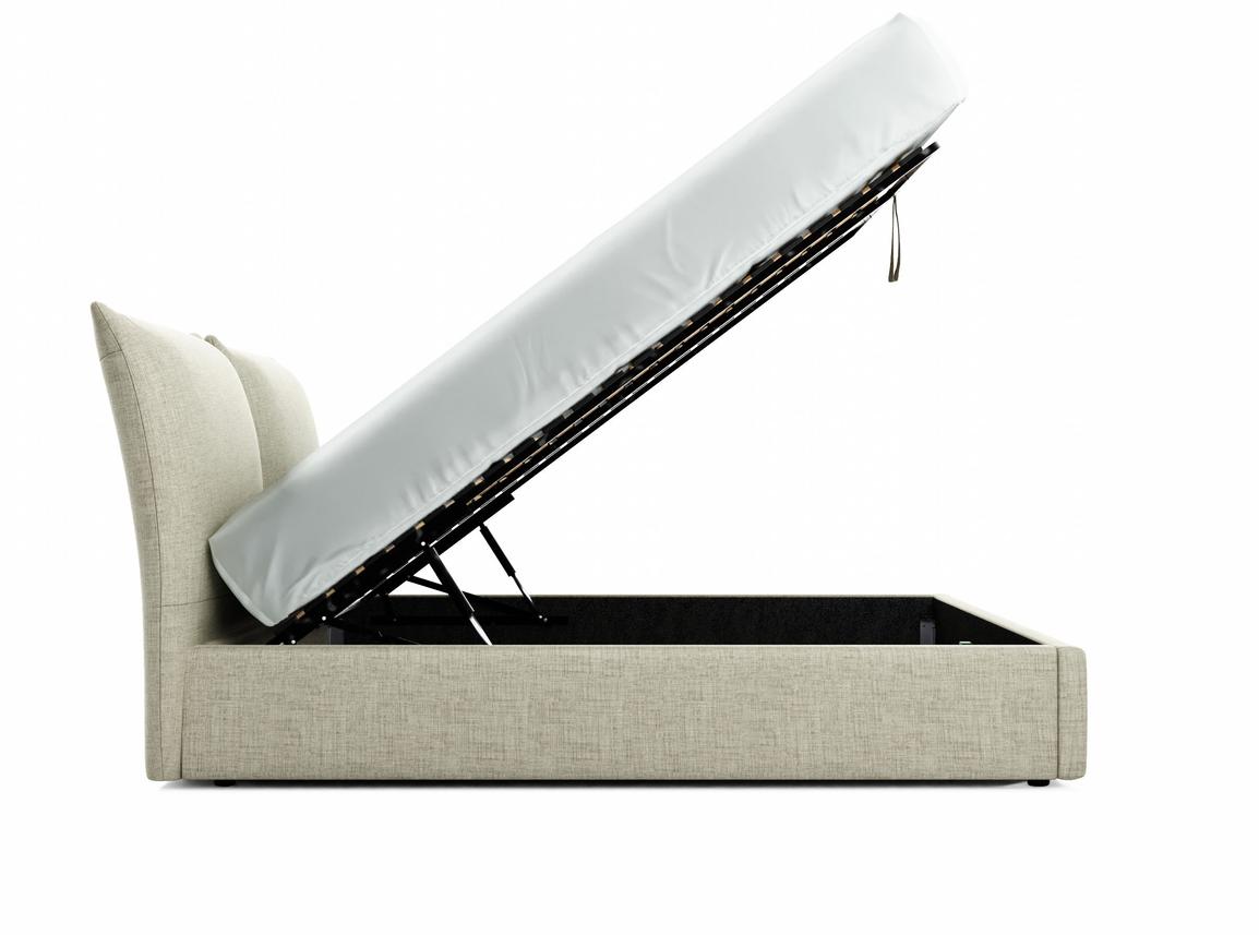 Willow Super King Size Ottoman In Dove fabric
