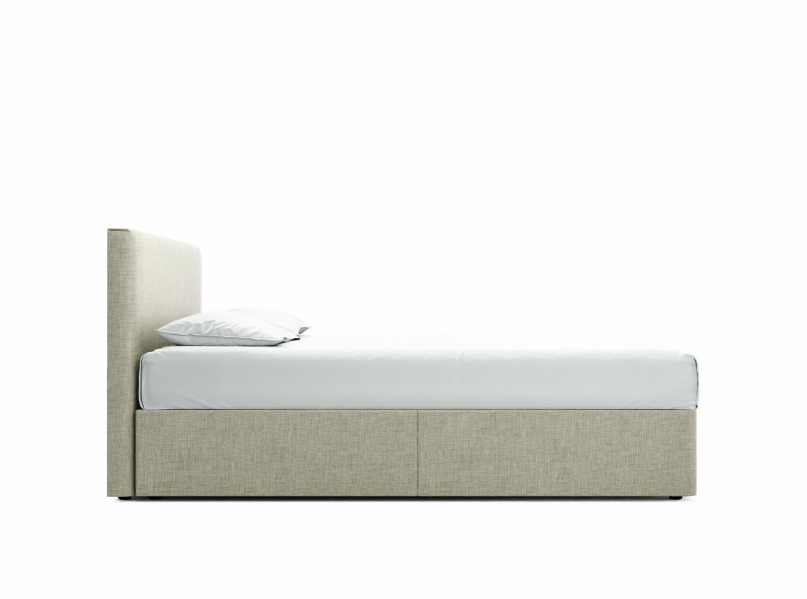 Burdock King Size Divan In Dove fabric