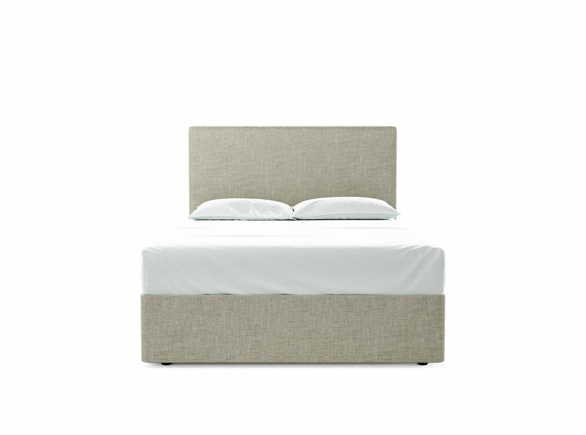 Burdock (Mid) Double Divan In Dove fabric