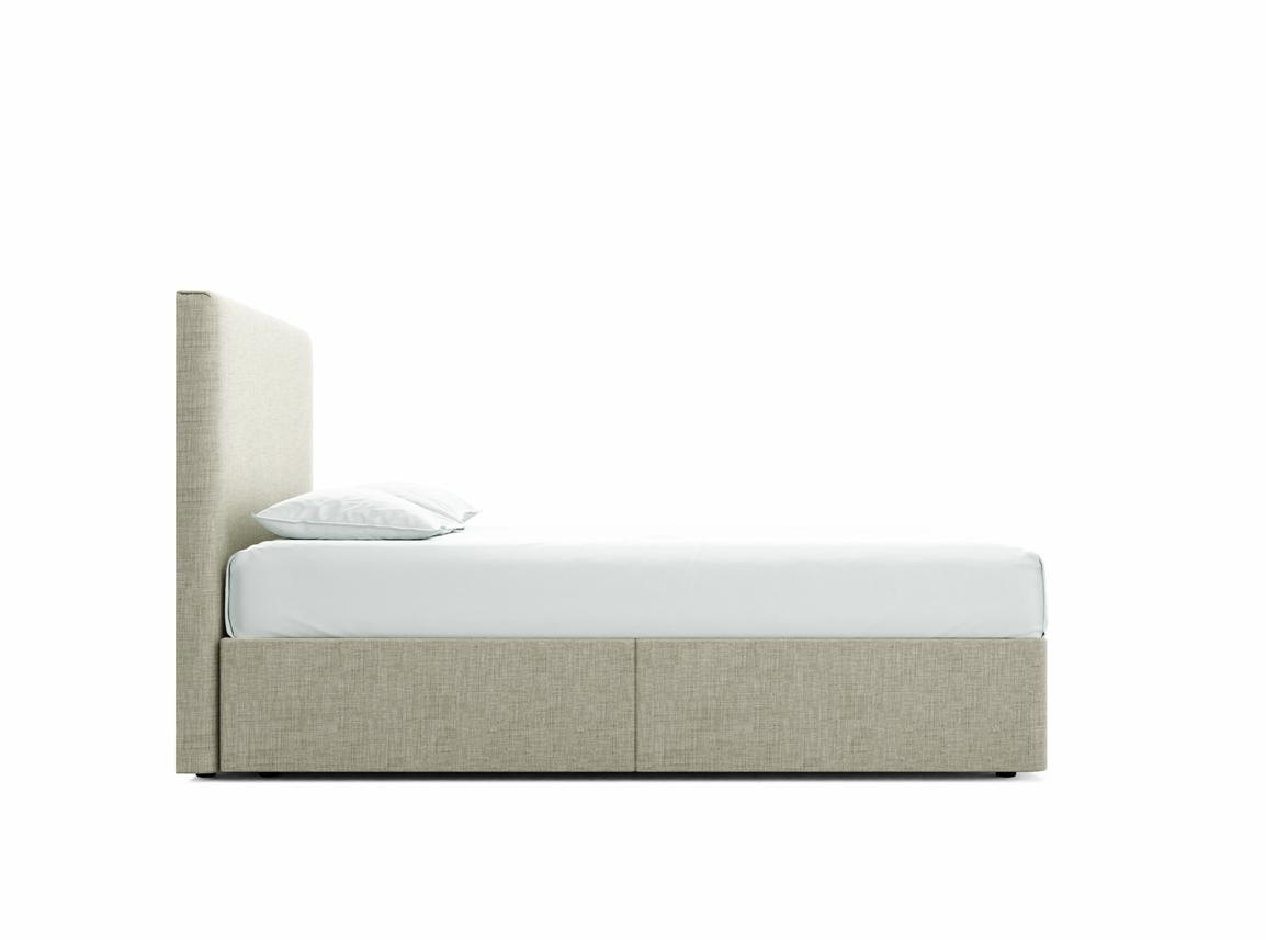 Burdock (Mid) Double Divan In Dove fabric