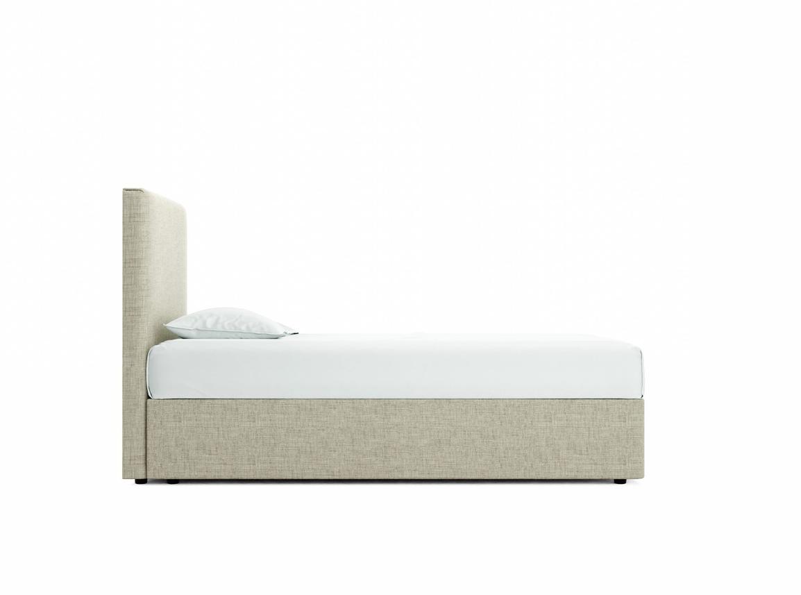 Burdock (Mid) Single Divan In Dove fabric