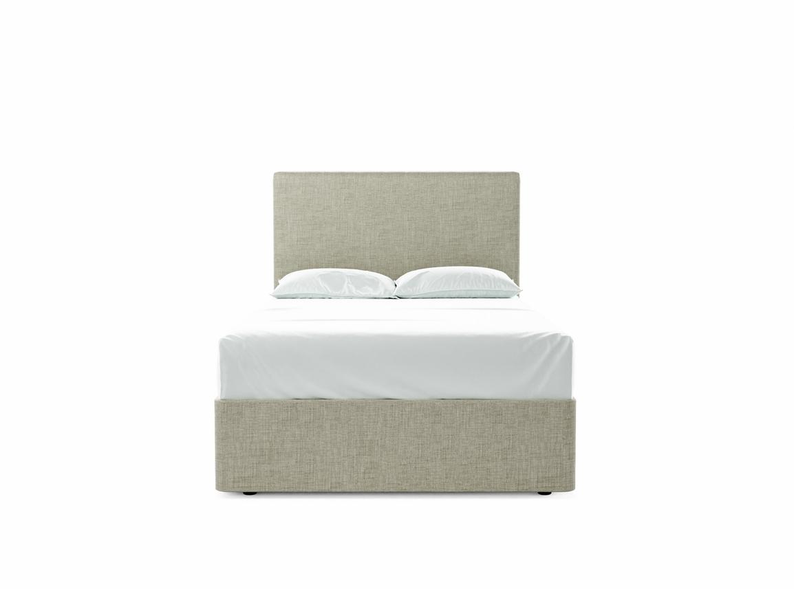 Burdock (Mid) Small Double Divan In Dove fabric