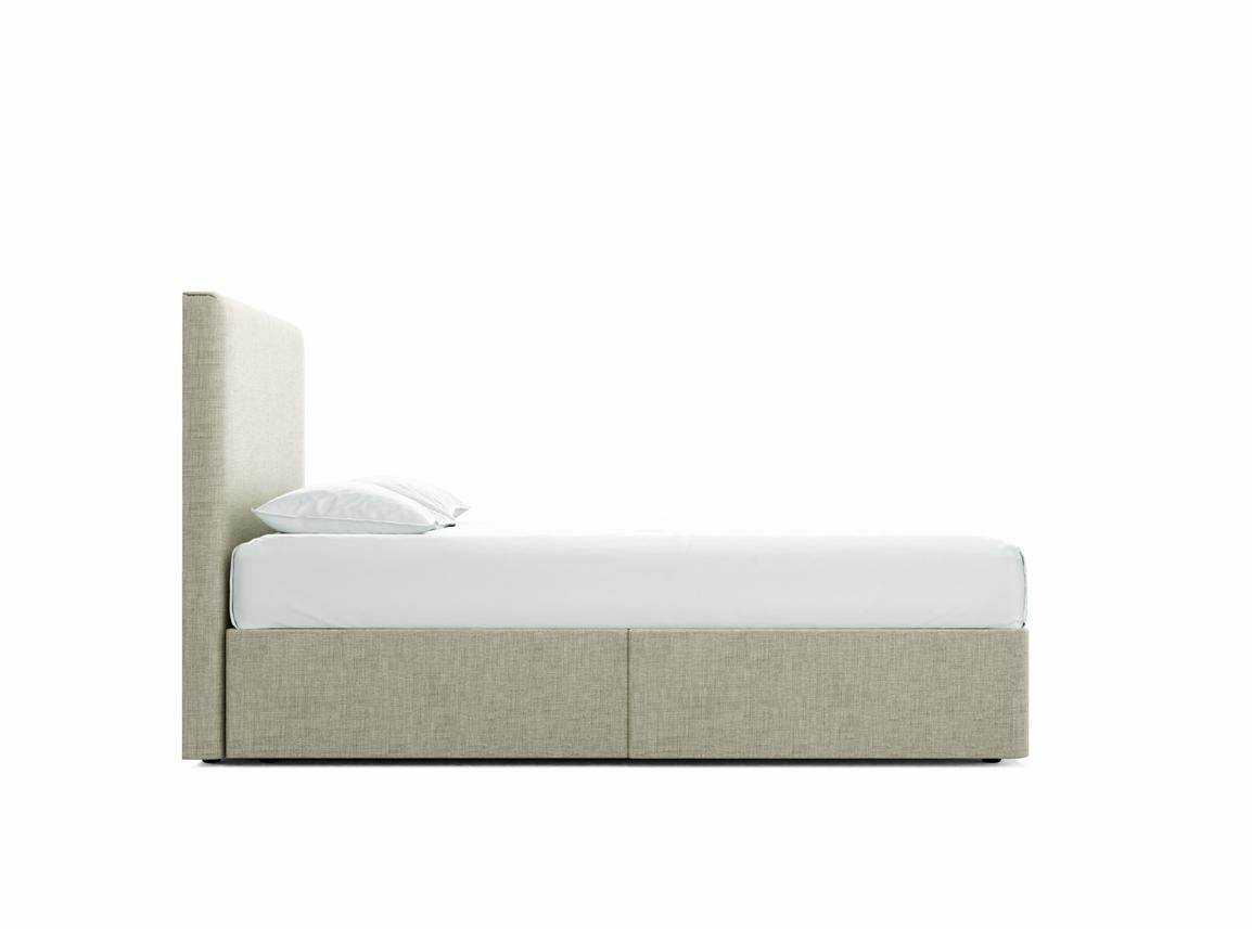 Burdock (Mid) Small Double Divan In Dove fabric
