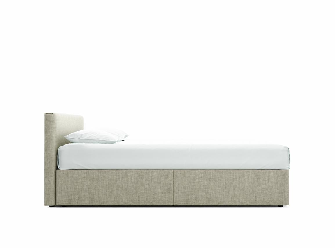Burdock (Short) King Size Divan In Dove fabric