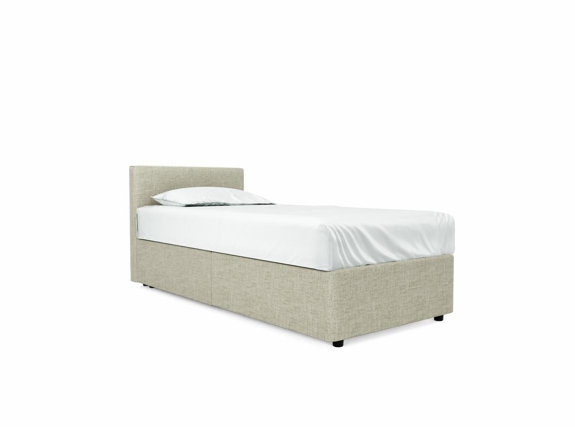 Burdock (Short) Single Divan In Dove fabric