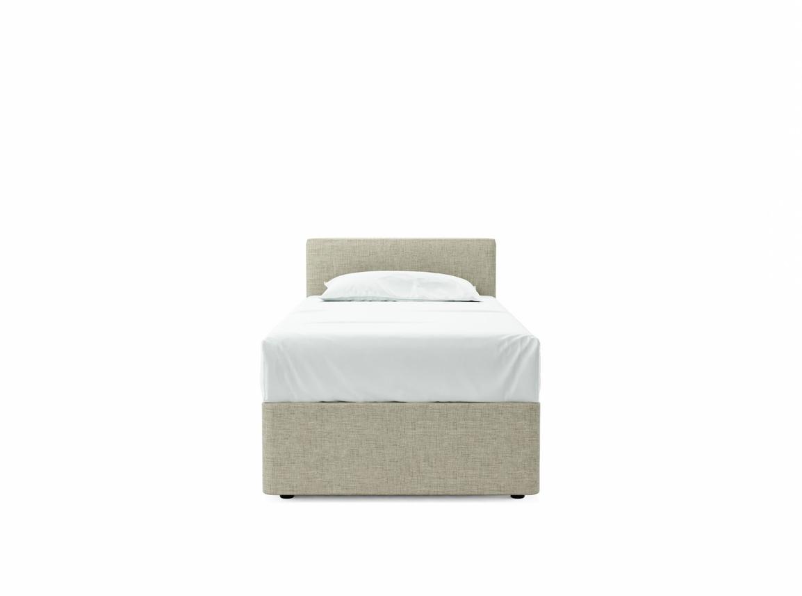Burdock (Short) Single Divan In Dove fabric