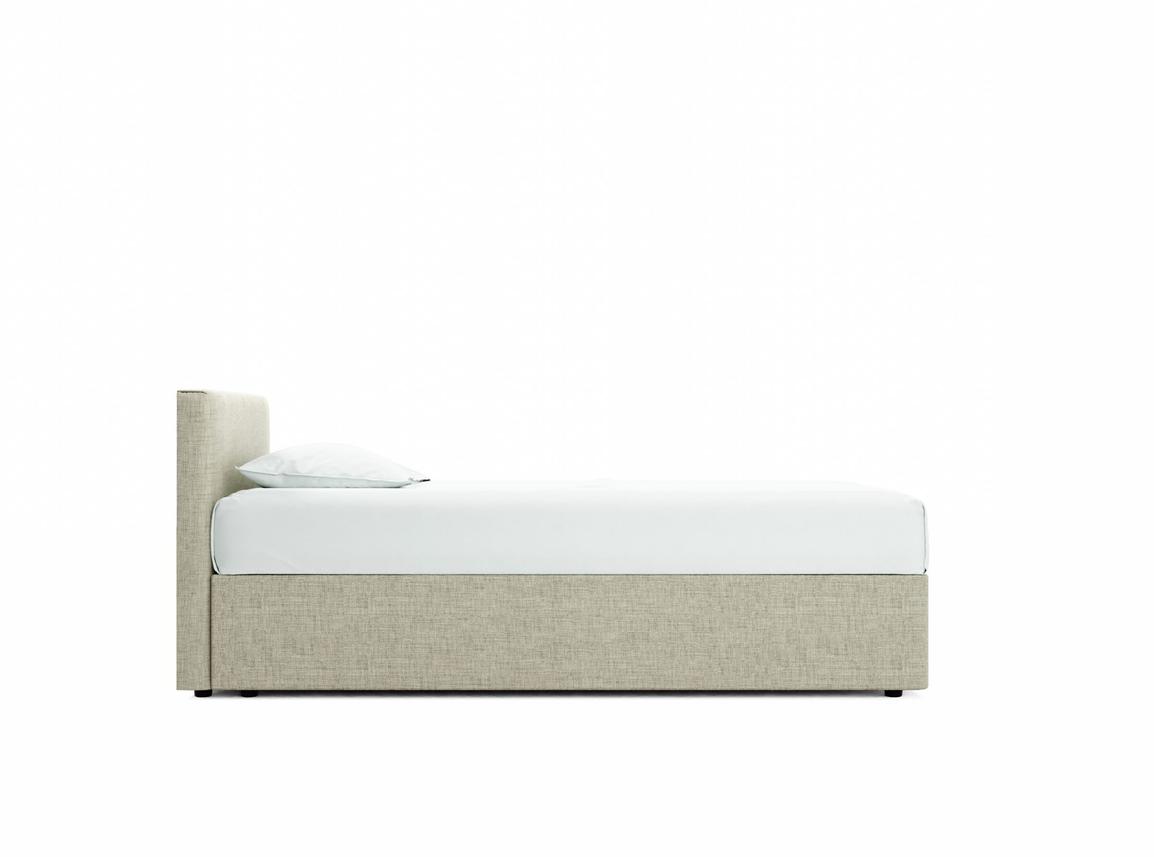 Burdock (Short) Single Divan In Dove fabric