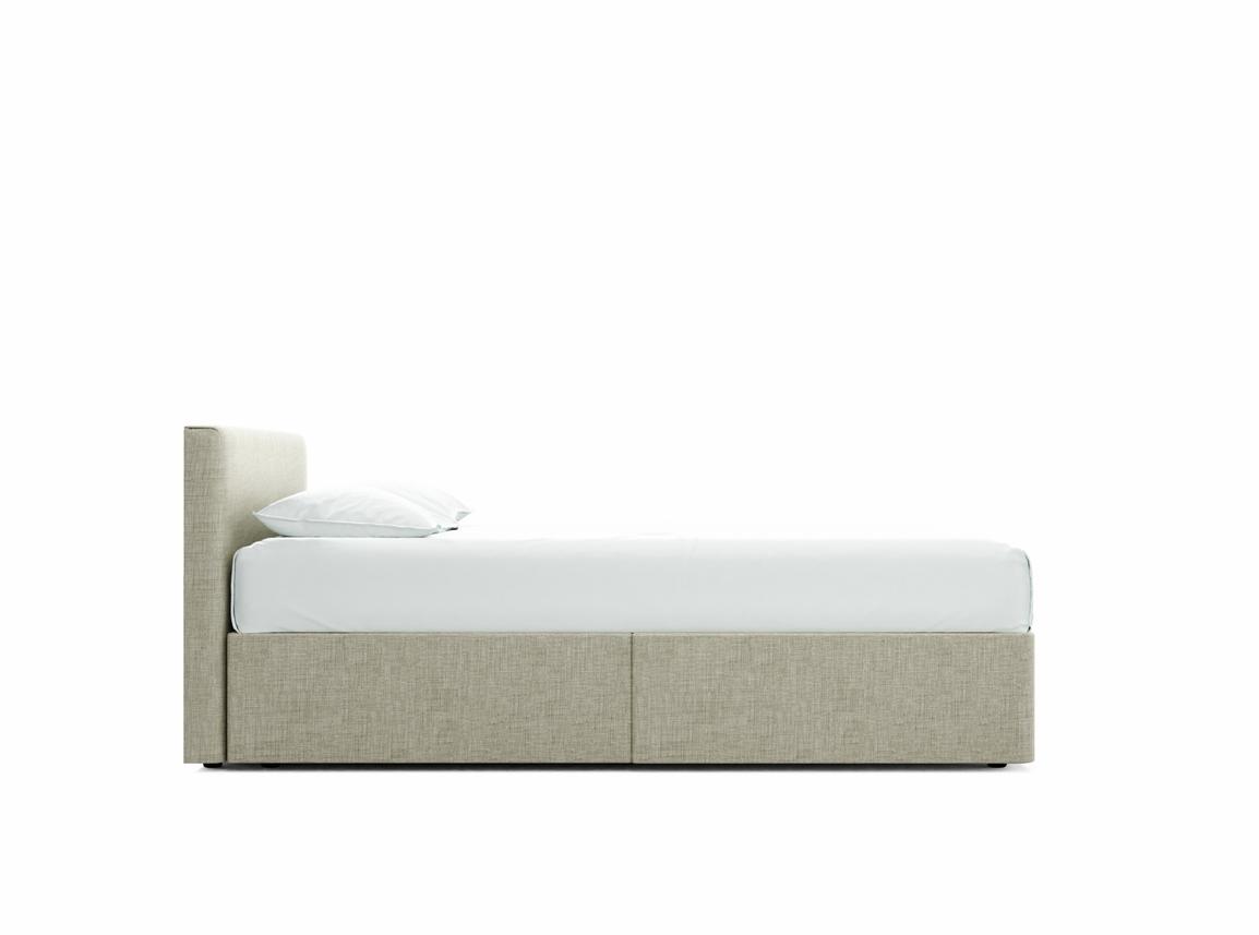 Burdock (Short) Small Double Divan In Dove fabric