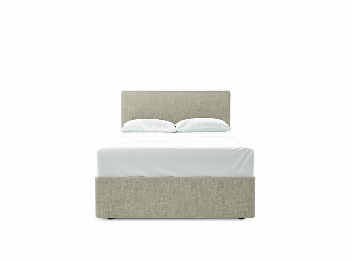 Burdock Small Double Divan In Dove fabric