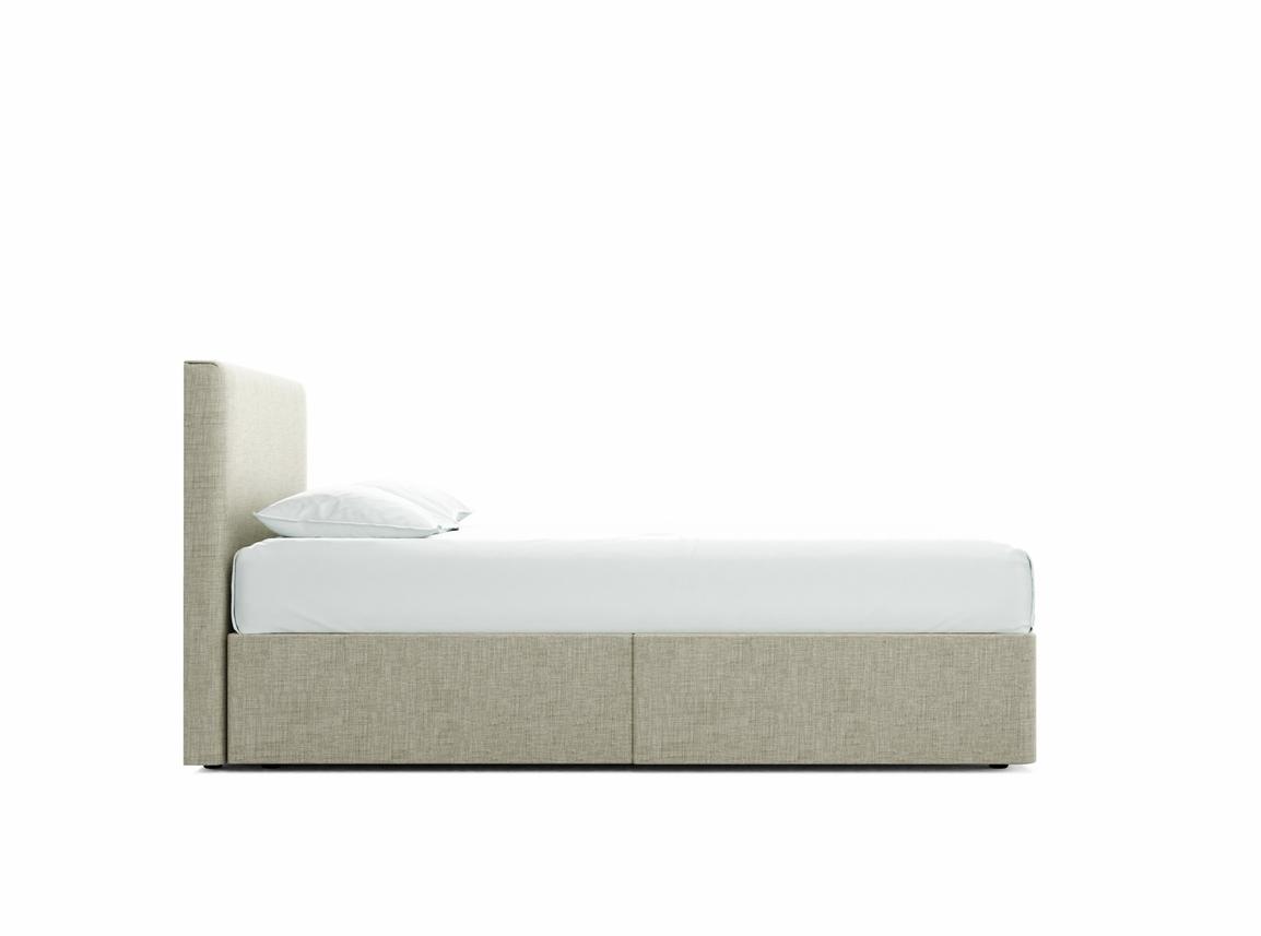 Burdock Small Double Divan In Dove fabric