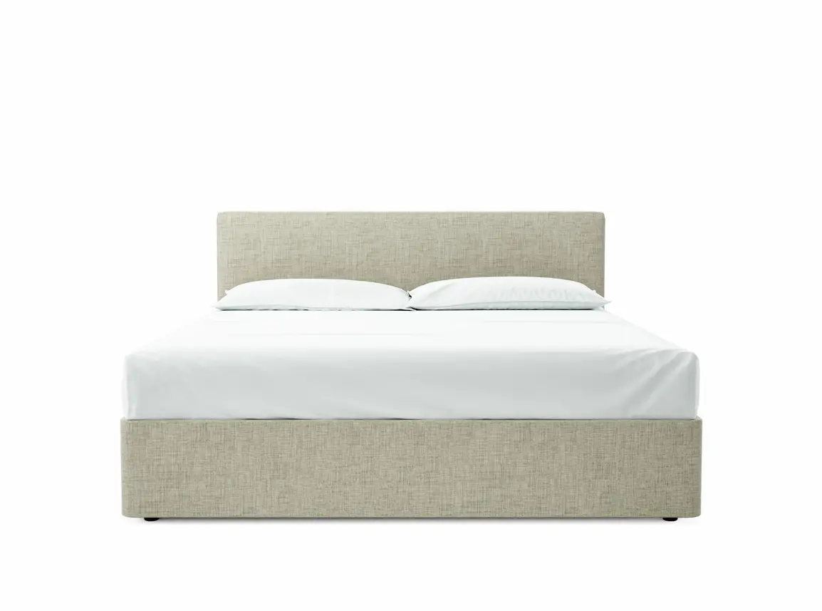 Burdock Super King Size Divan In Dove fabric