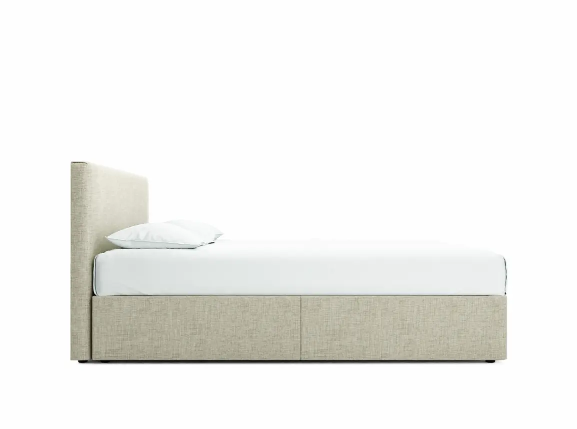 Burdock Super King Size Divan In Dove fabric
