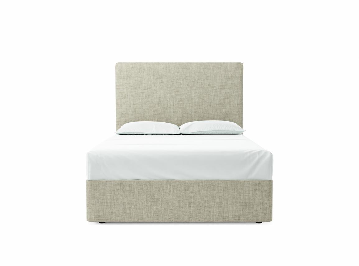Burdock (Tall) Double Divan In Dove fabric
