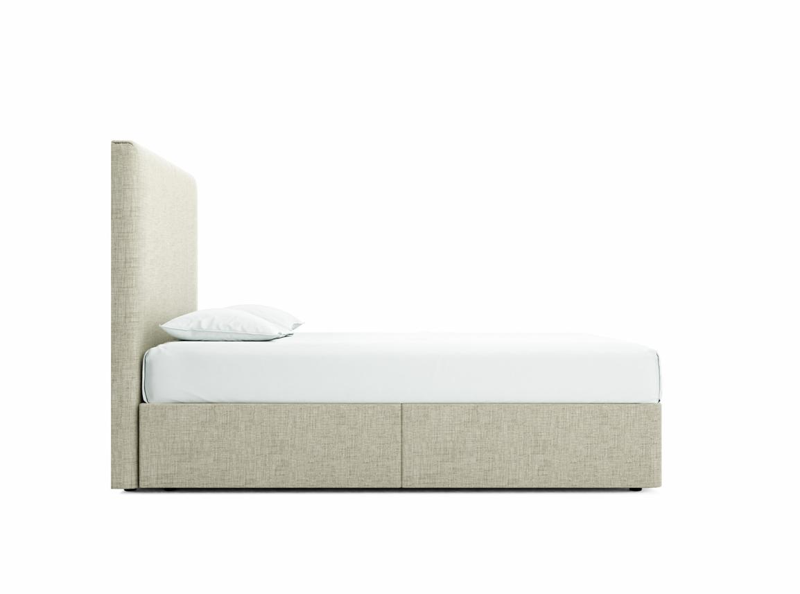 Burdock (Tall) Double Divan In Dove fabric