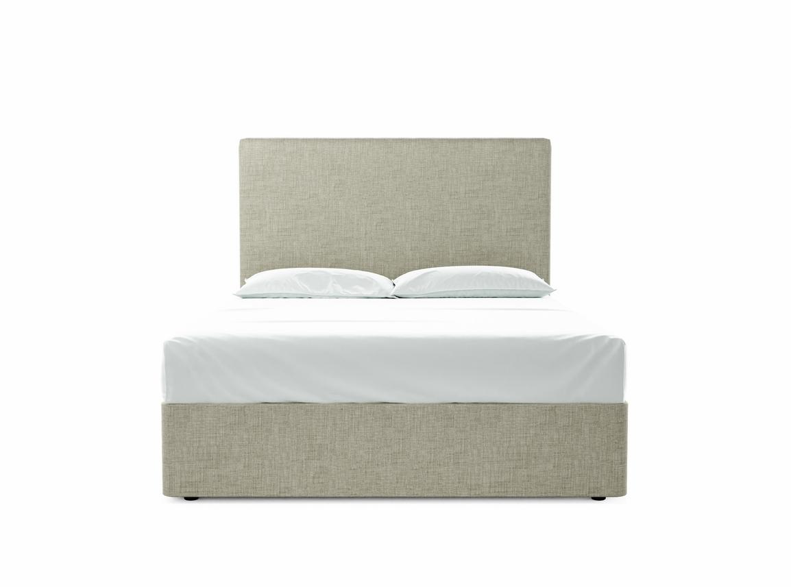 Burdock (Tall) King Size Divan In Dove fabric