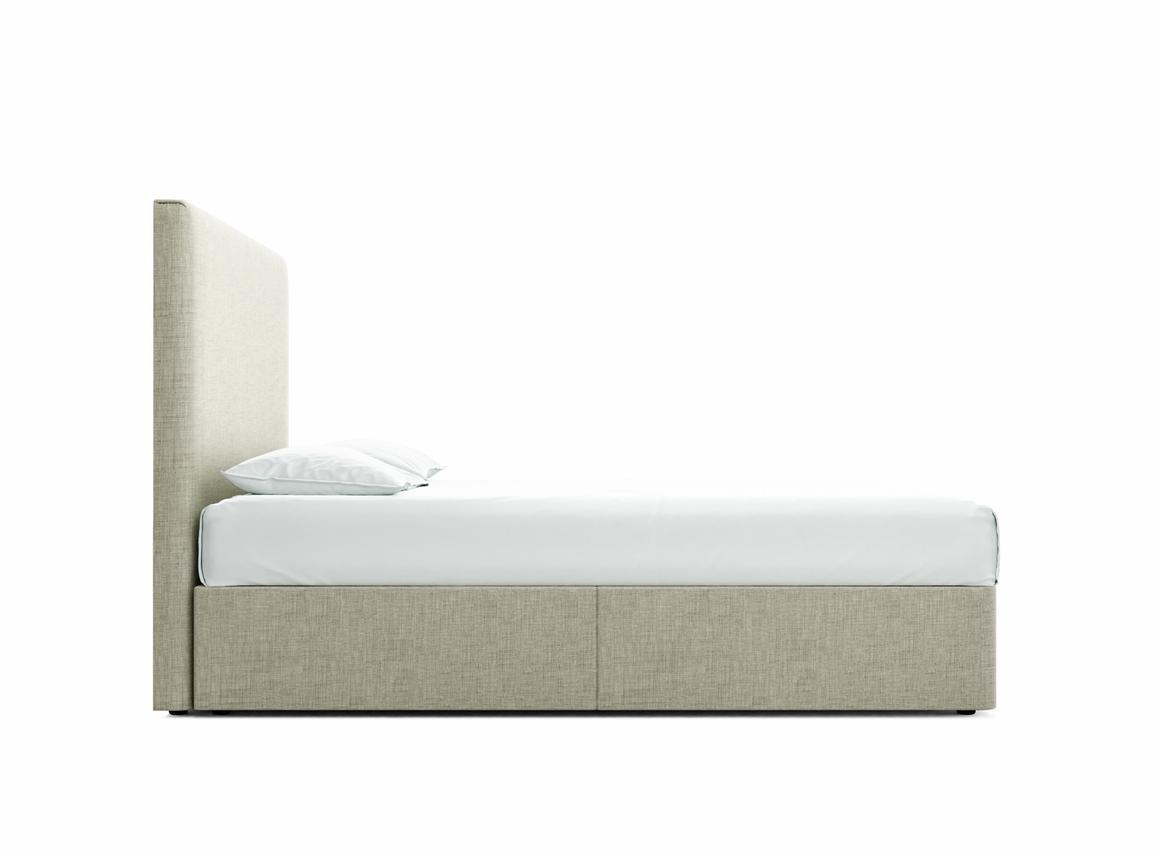 Burdock (Tall) King Size Divan In Dove fabric