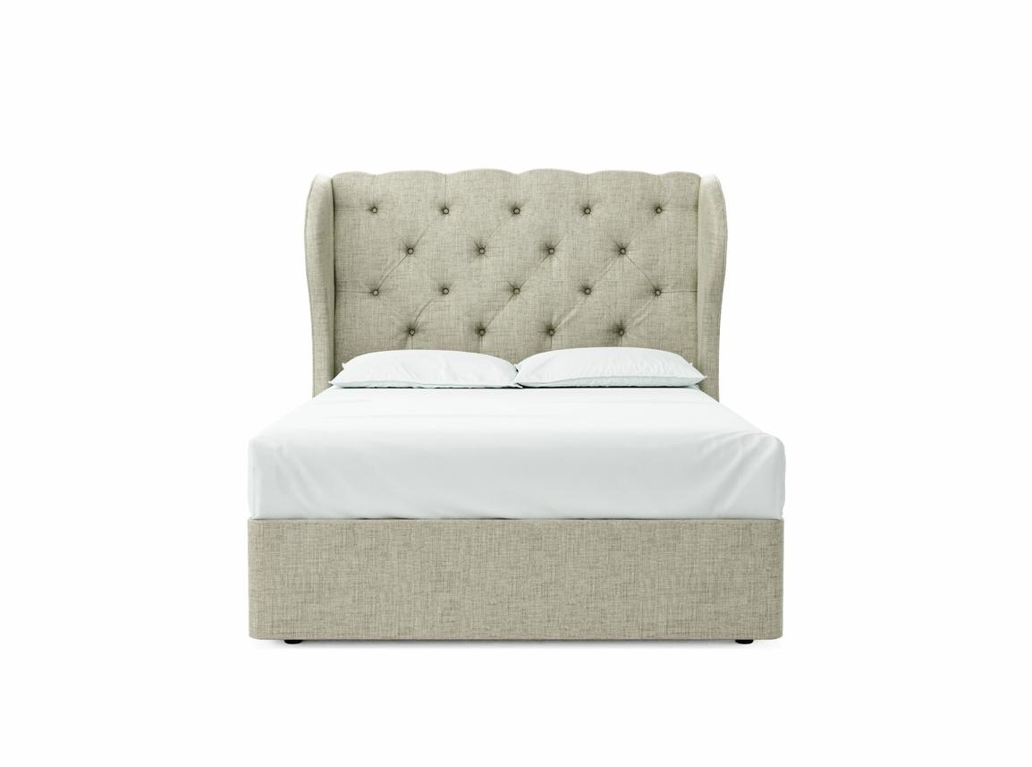 Camelia Double Divan In Dove fabric