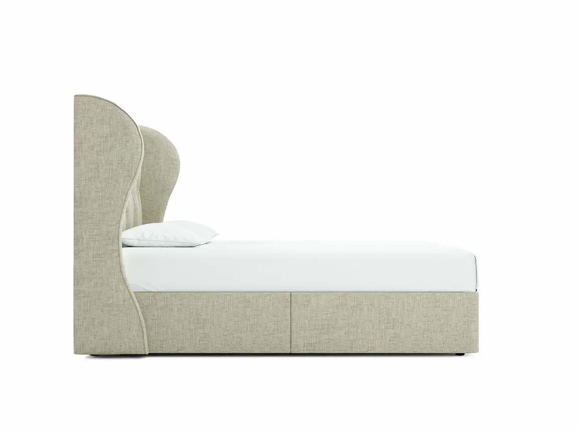 Camelia Double Divan In Dove fabric