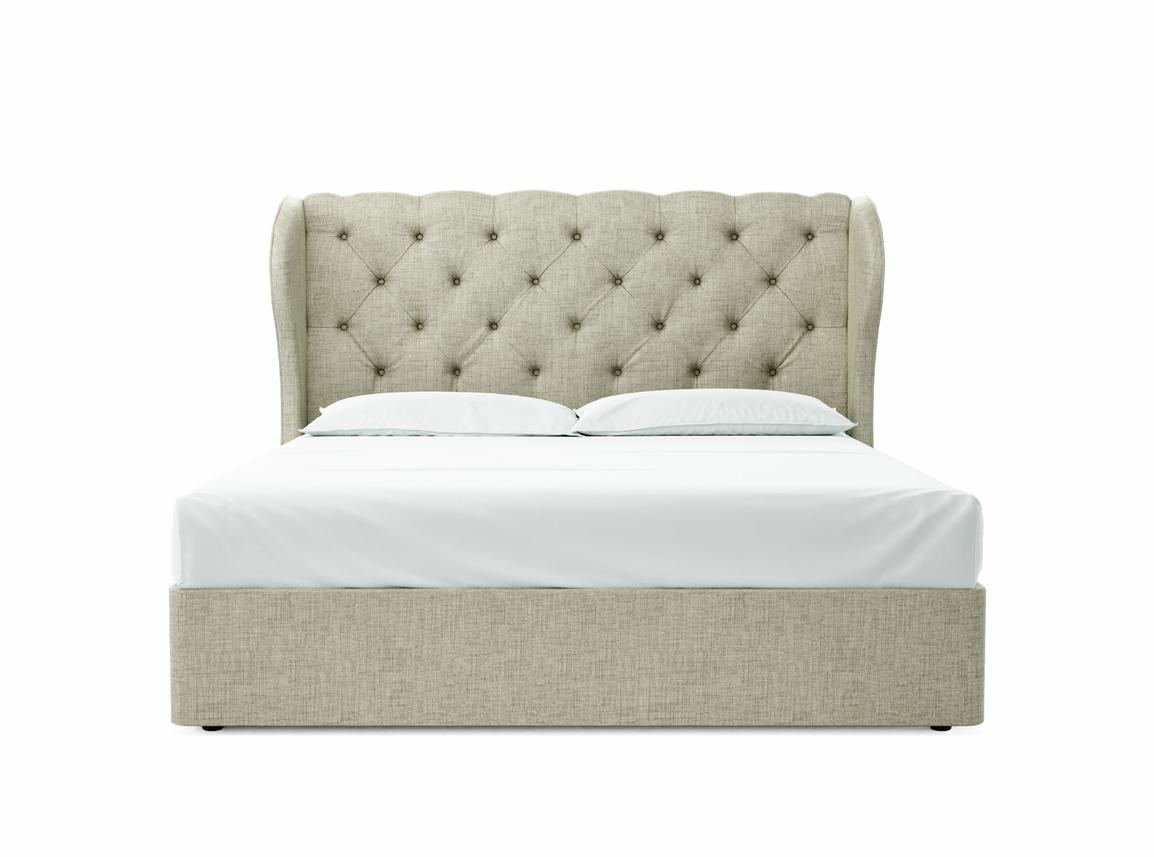 Camelia Super King Size Divan In Dove fabric