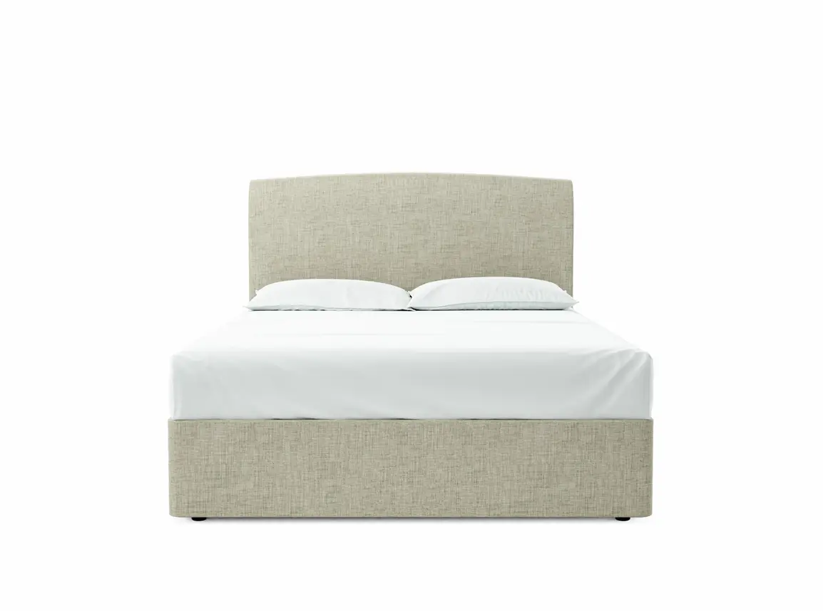 Dahlia European King Size Divan In Dove fabric