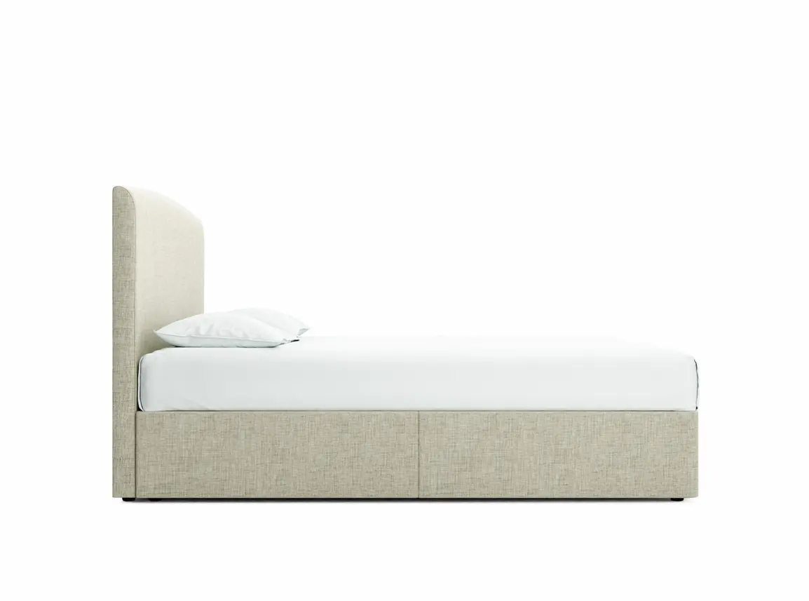 Dahlia European King Size Divan In Dove fabric