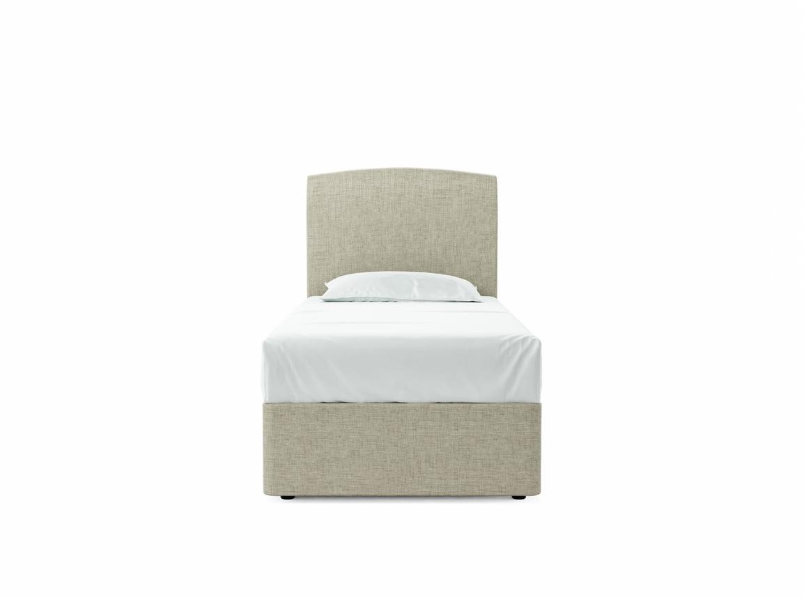 Dahlia Single Divan In Dove fabric