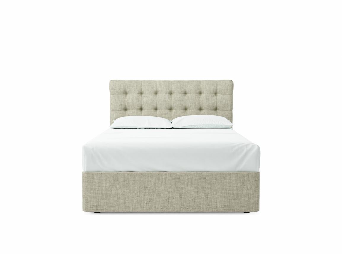 Daisy Double Divan In Dove fabric
